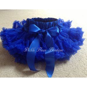 New Baby Girl 1st Birthday Blue Tutu Premium Pettiskirt